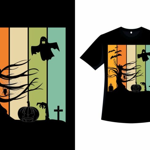 Halloween Spooky Retro shirt Design.