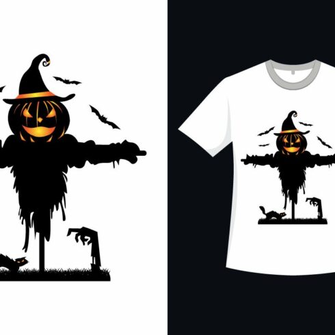 Halloween Scary Scarecrow T-shirt.