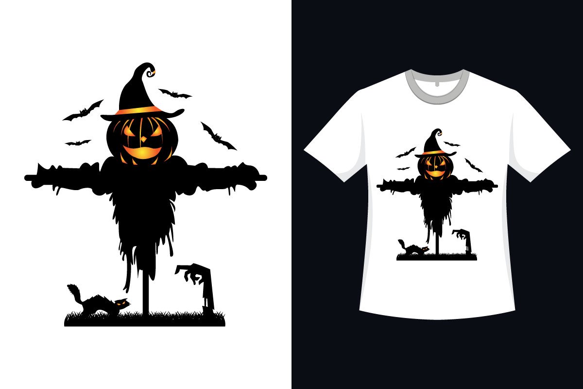 Halloween Scary Scarecrow T-shirt.