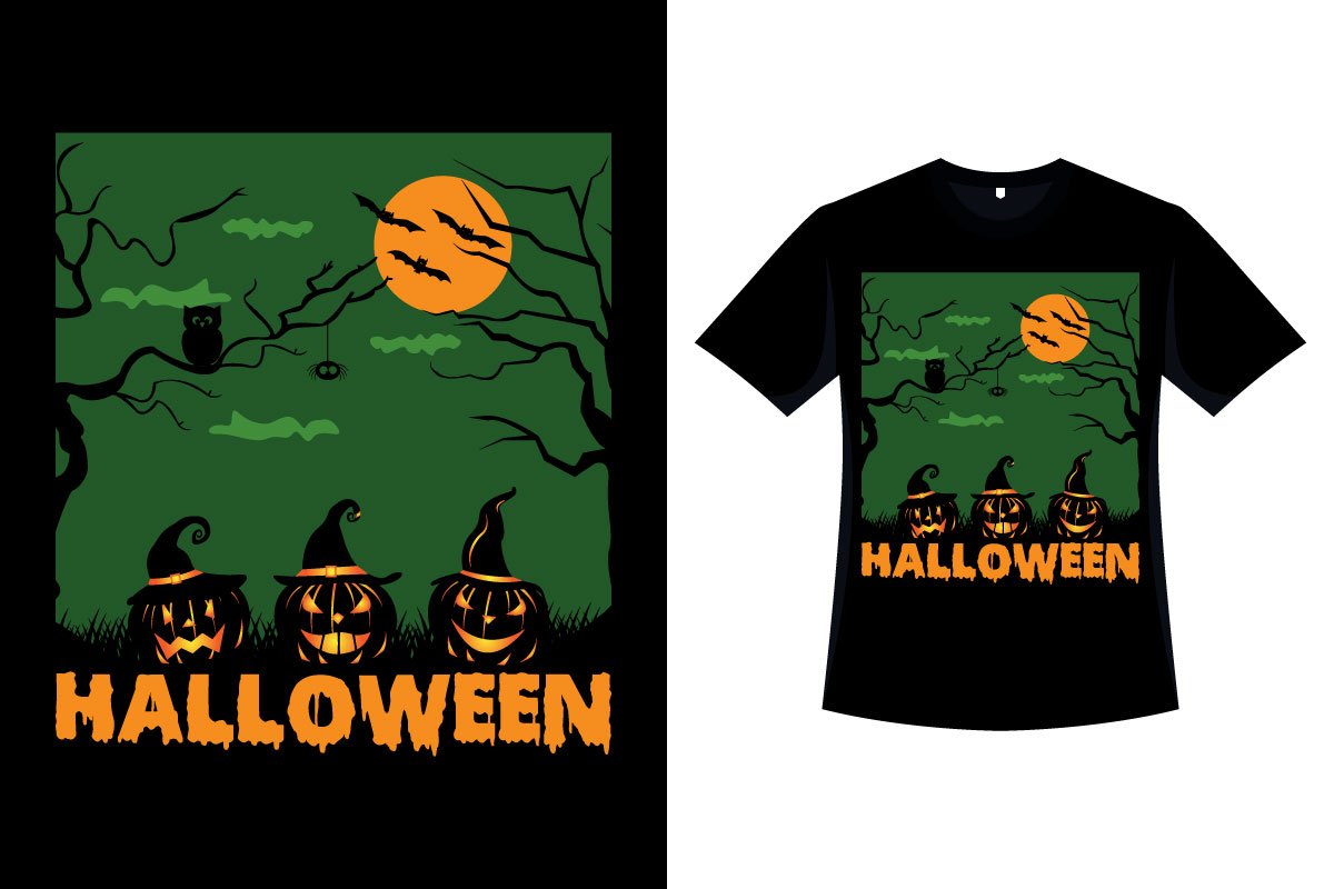 Halloween Scary Vintage T-shirt.