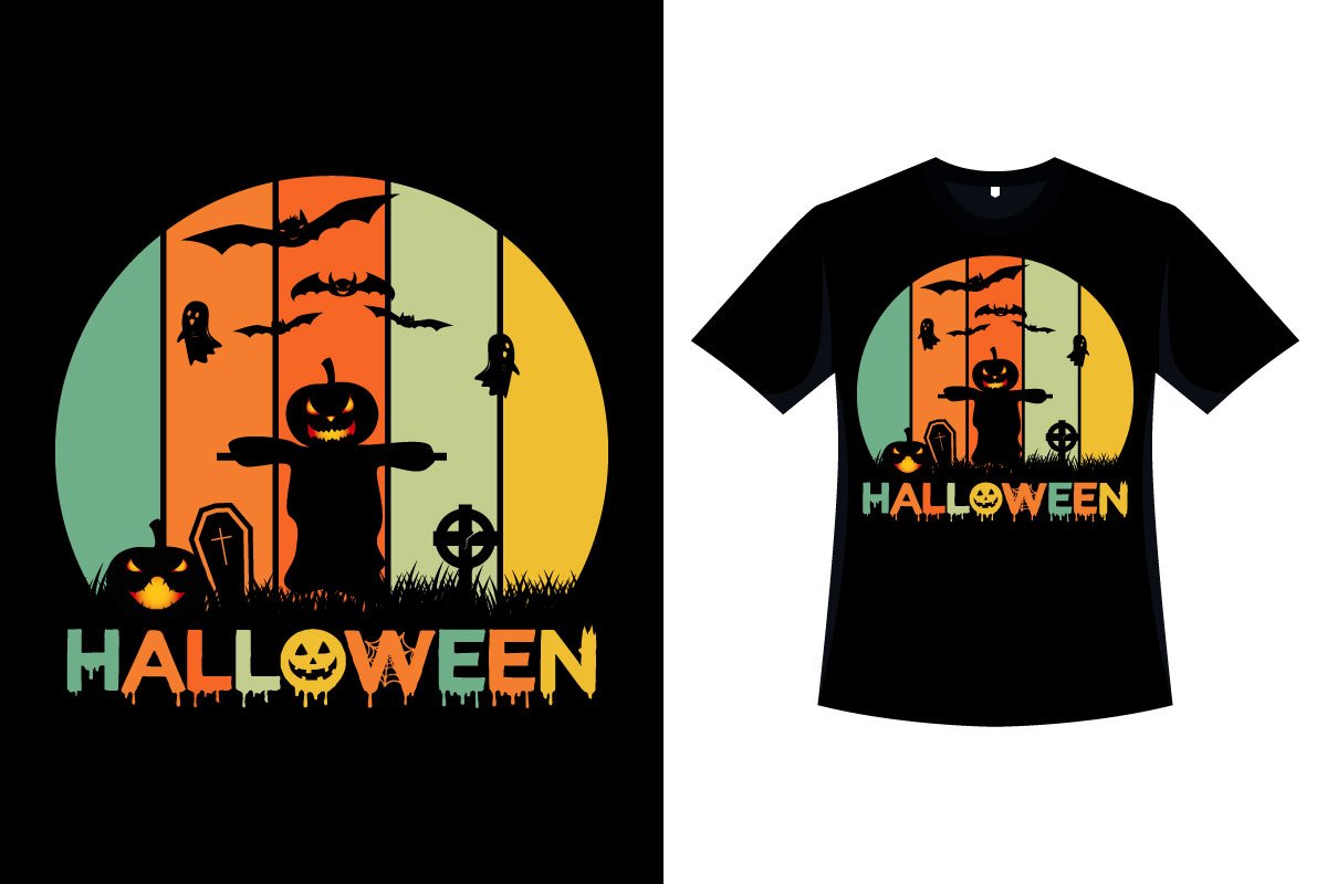 Colorful Halloween print for your clothes.