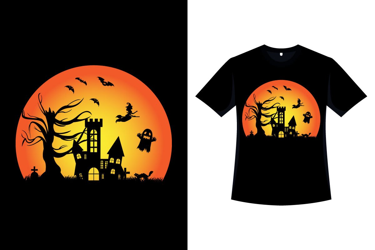 Halloween Nightmare Retro T-shirt.