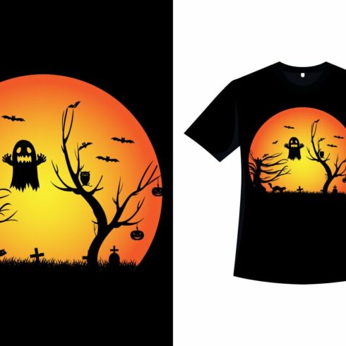 Halloween Vintage Color T-shirt.