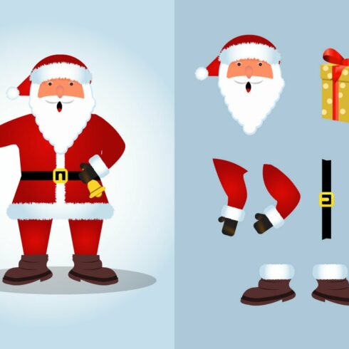 Christmas Santa Claus Vector Design.