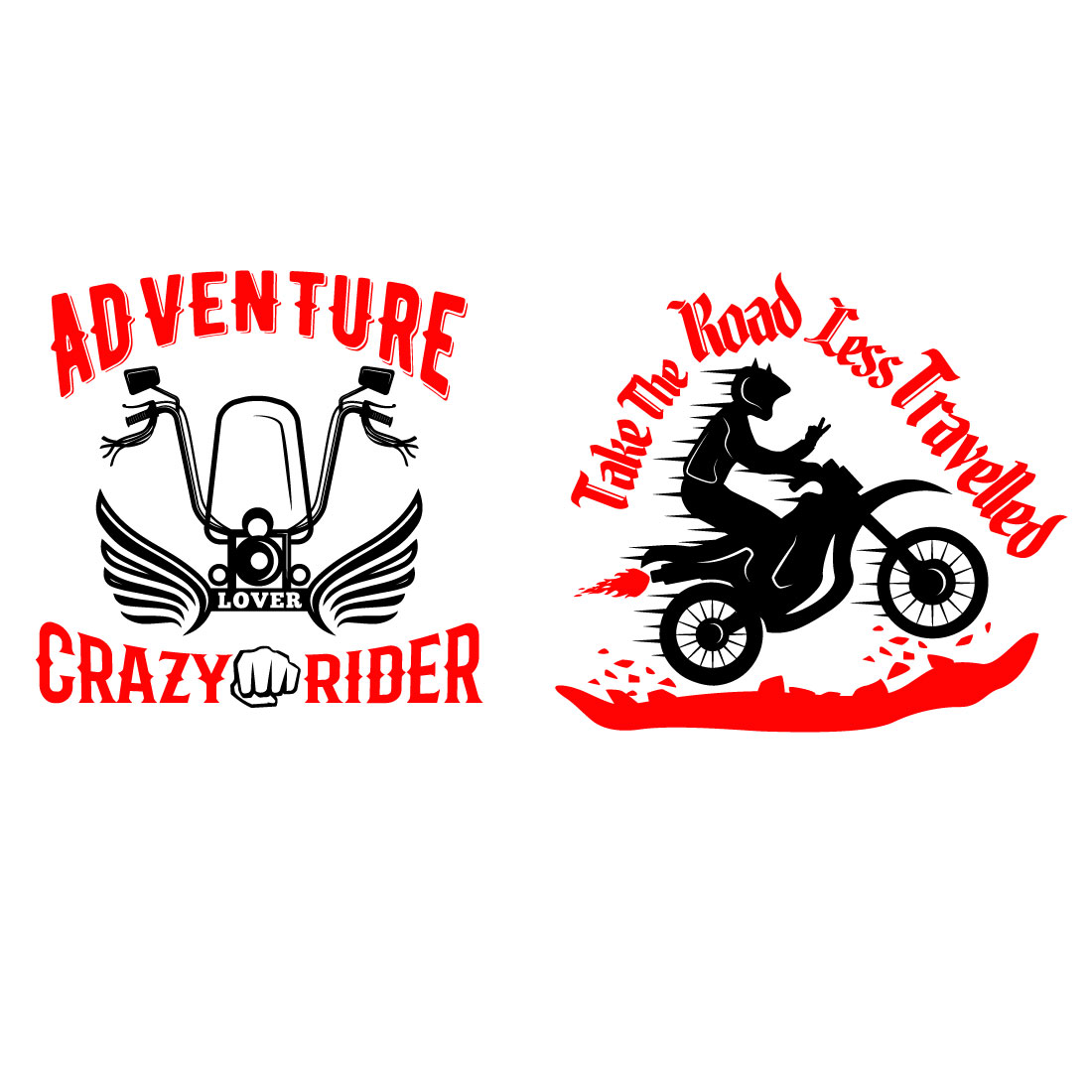 Bike Riders Stickers Template preview image.