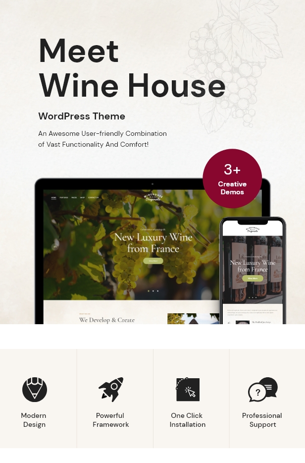 Meet wine house with this theme.