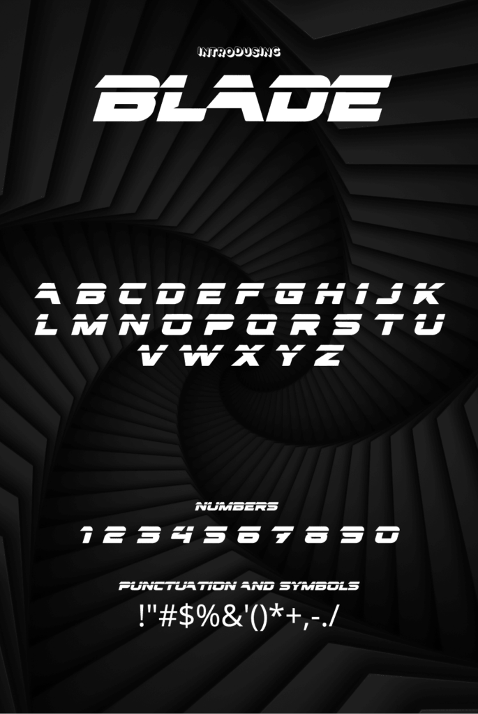 Blade Font – MasterBundles