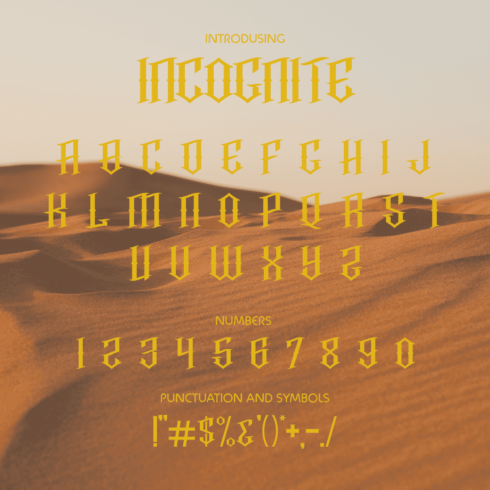 Incognite Font.