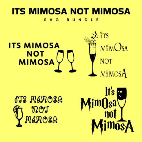 its mimosa not mimosa svg.