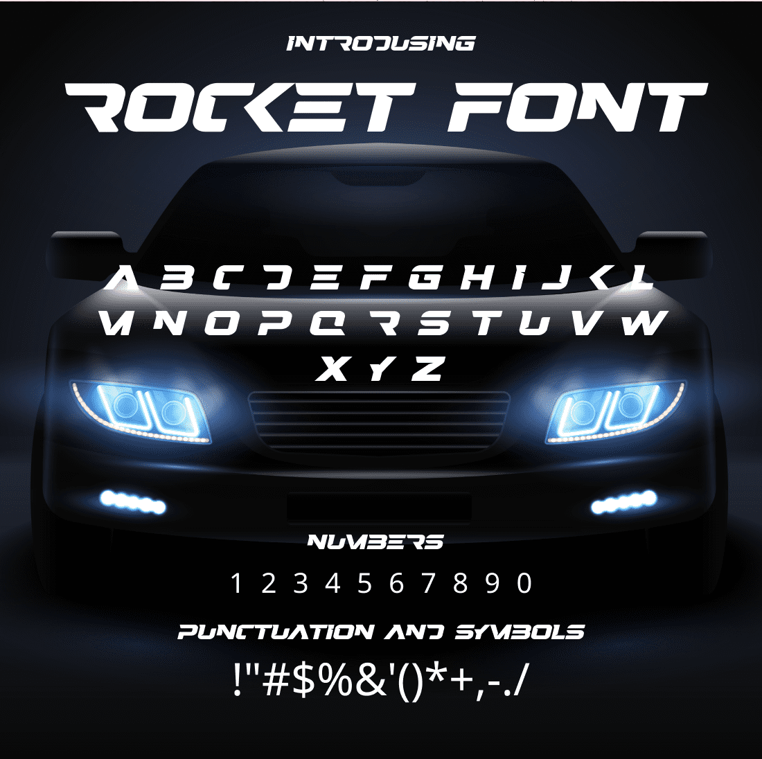 Rocket Font - main image preview.