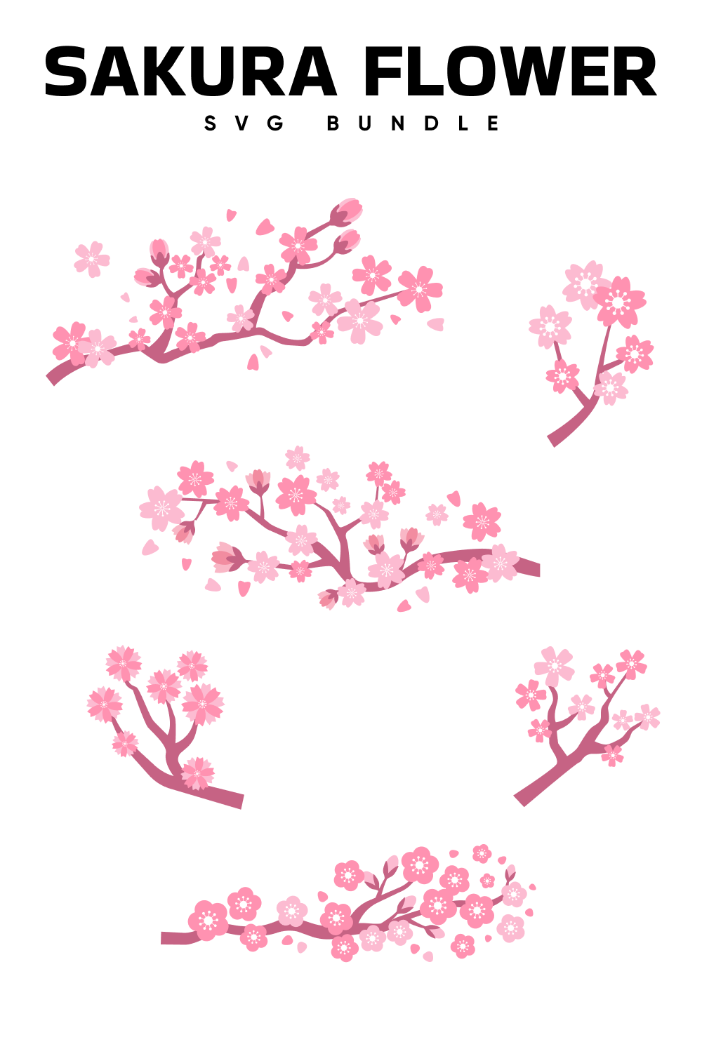 Sakura Flower Svg - Pinterest.
