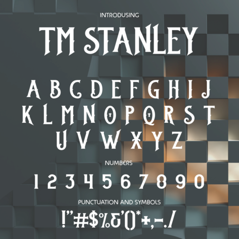 Tm Stanley Font.