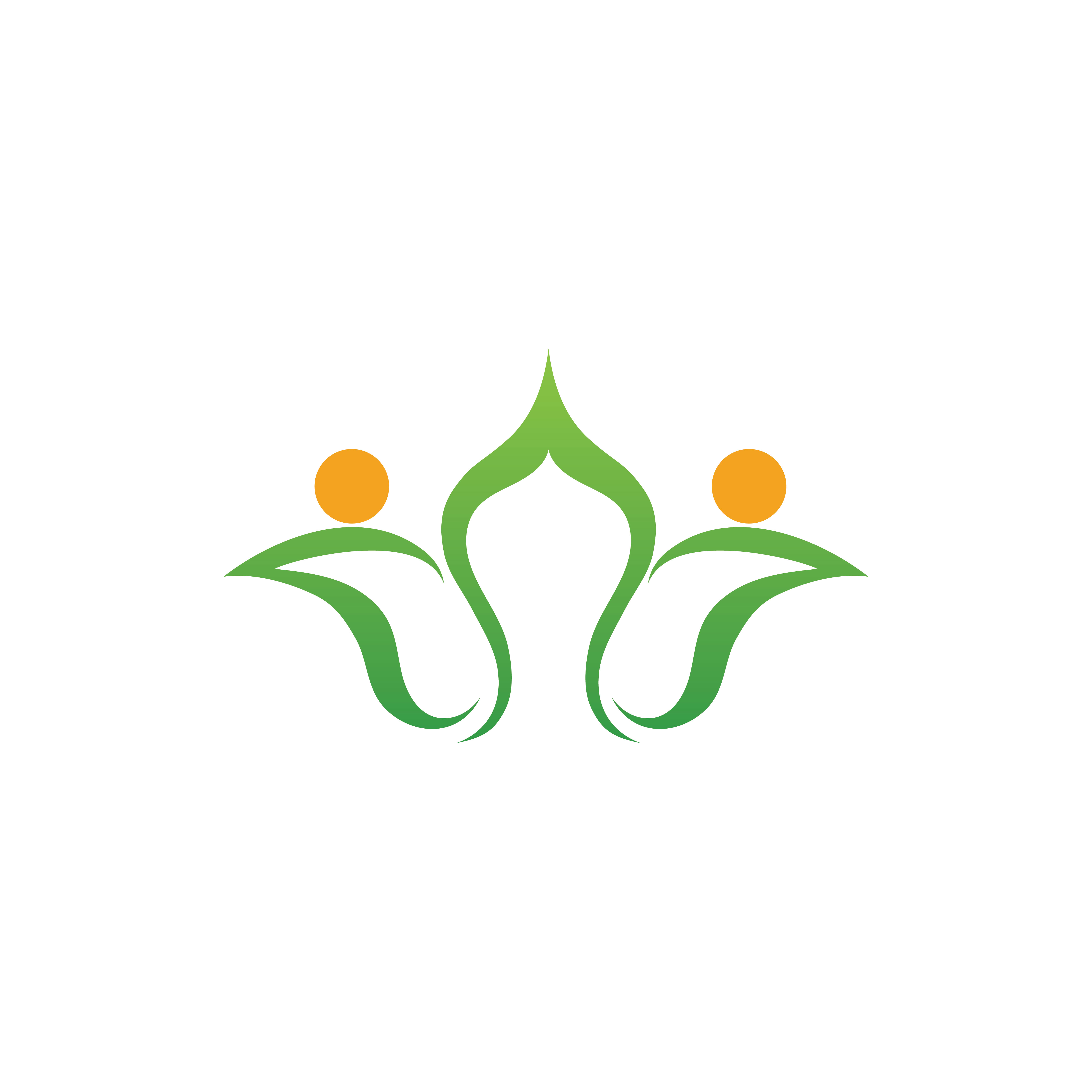 Lotus Flower Green Logo Design pinterest image.