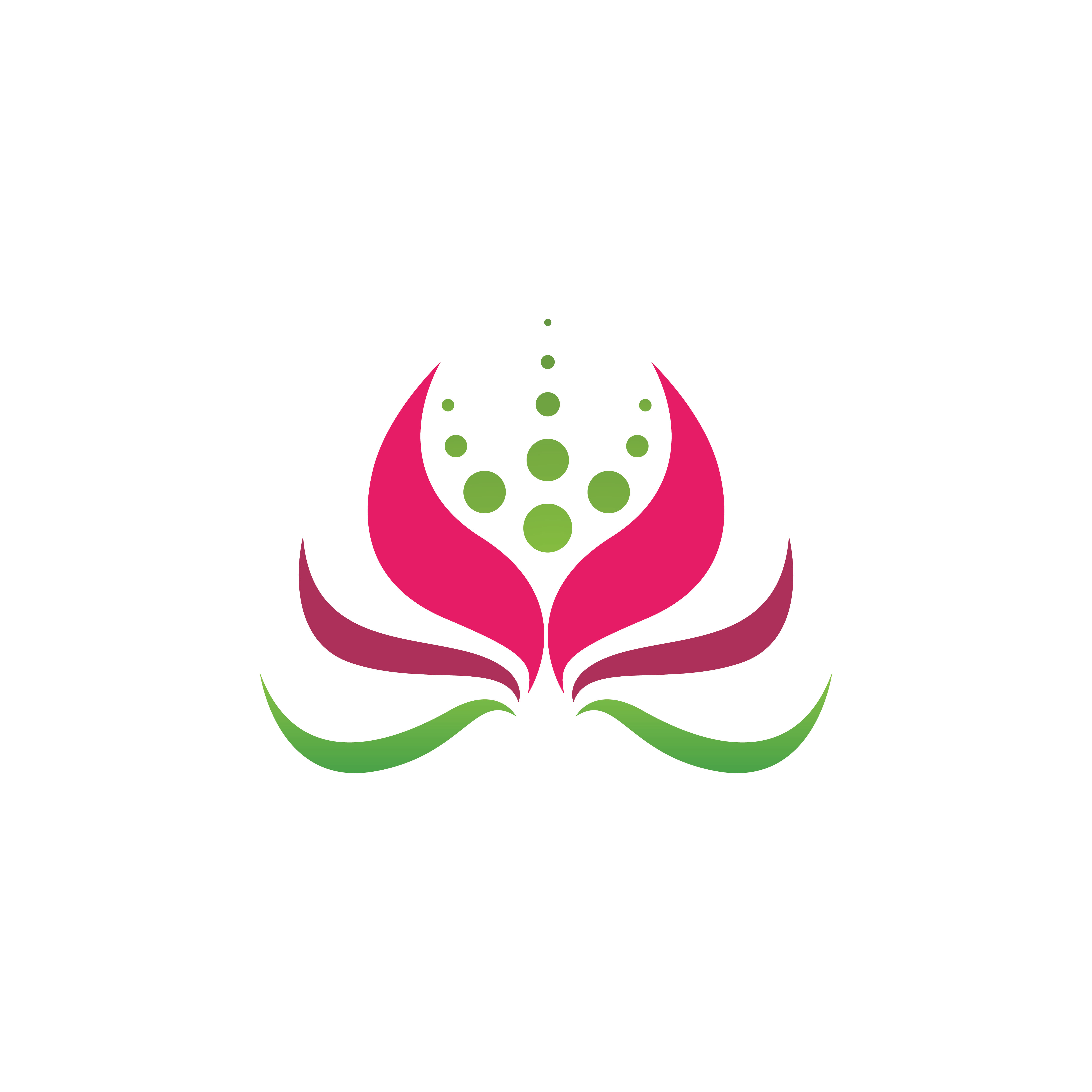 Colorful Lotus Logo Design pinterest image.