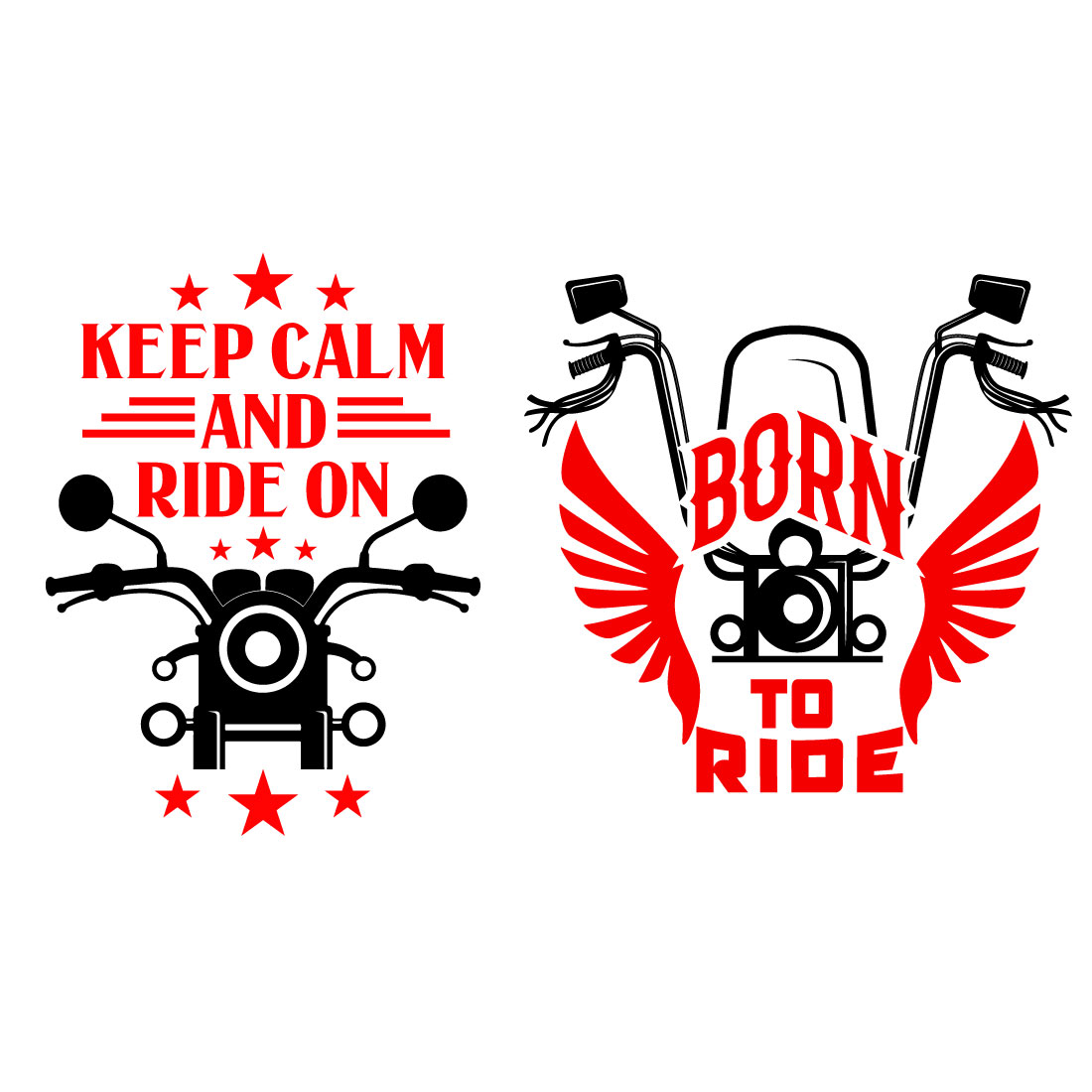 Riders Bike Stickers Template preview image.