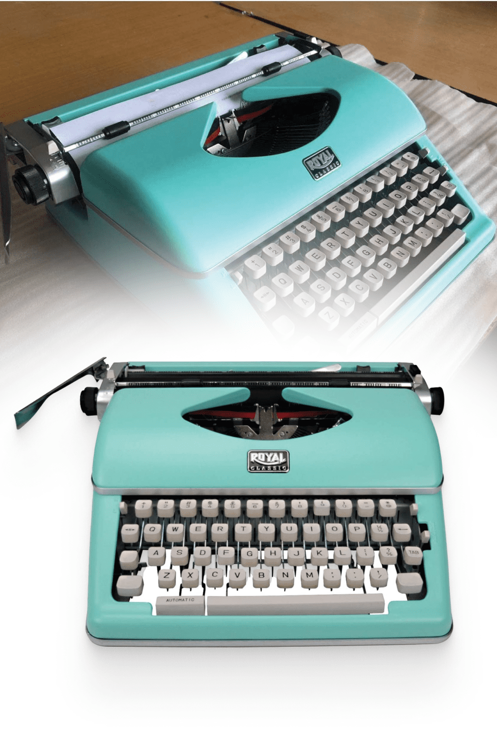 Photo of the Royal 79101T Classic Manual Typewriter.