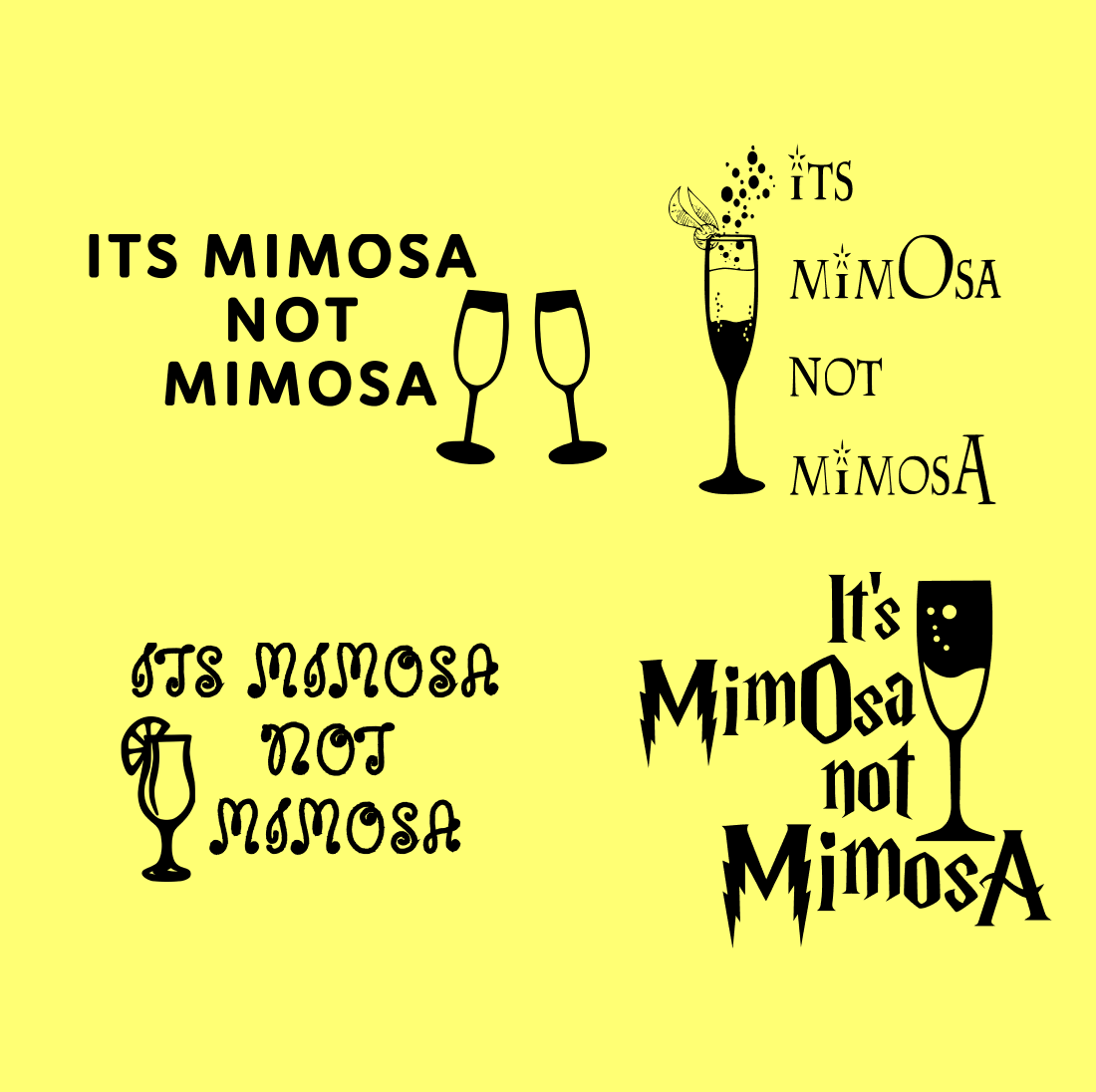 its mimosa not mimosa svg cover.