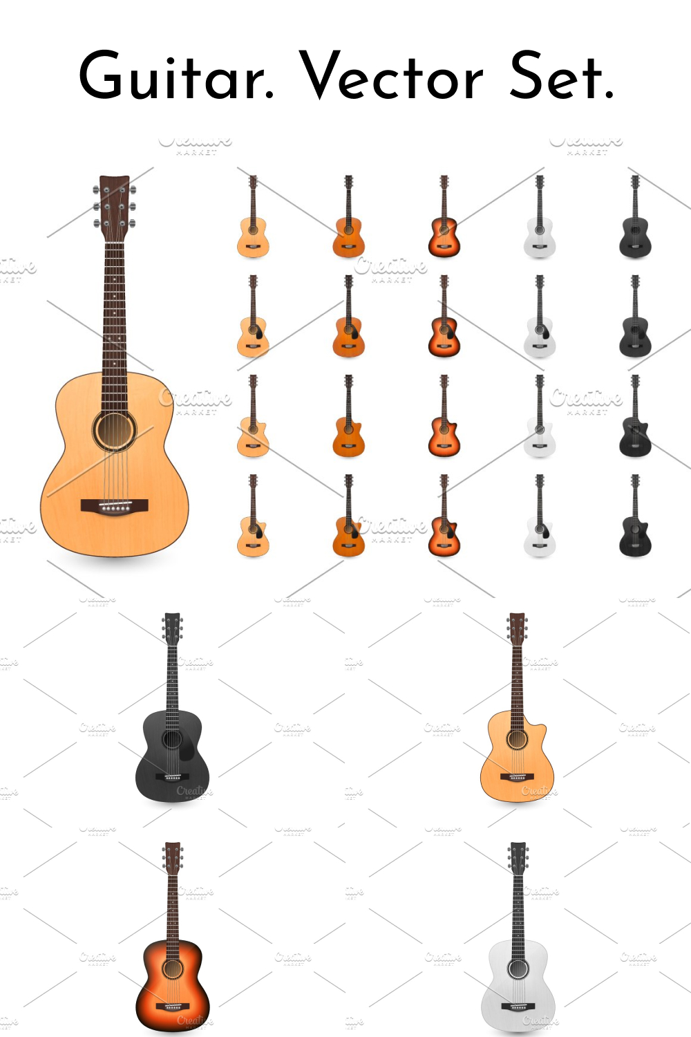 03 guitar. vector set. 10001500 27