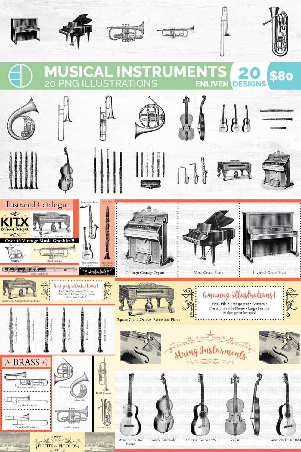 03 music instruments clipart bundle 1000x1500 333