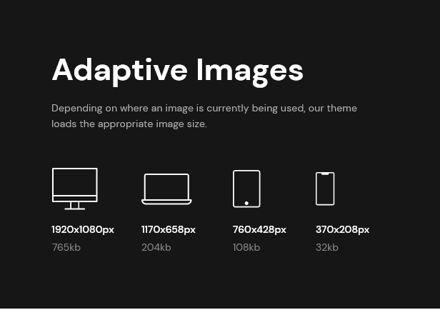 Adaptive images.