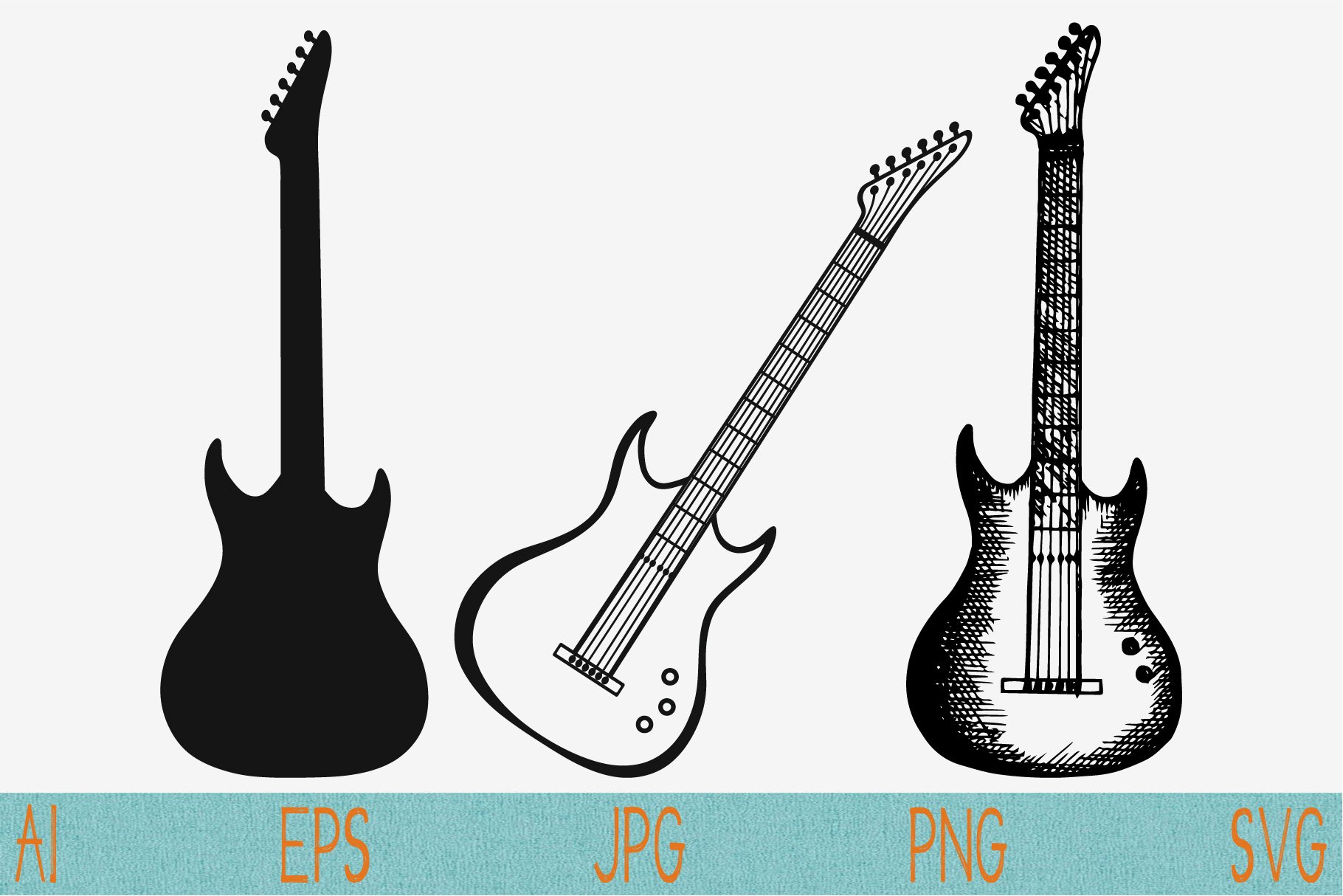 Three guitars options.