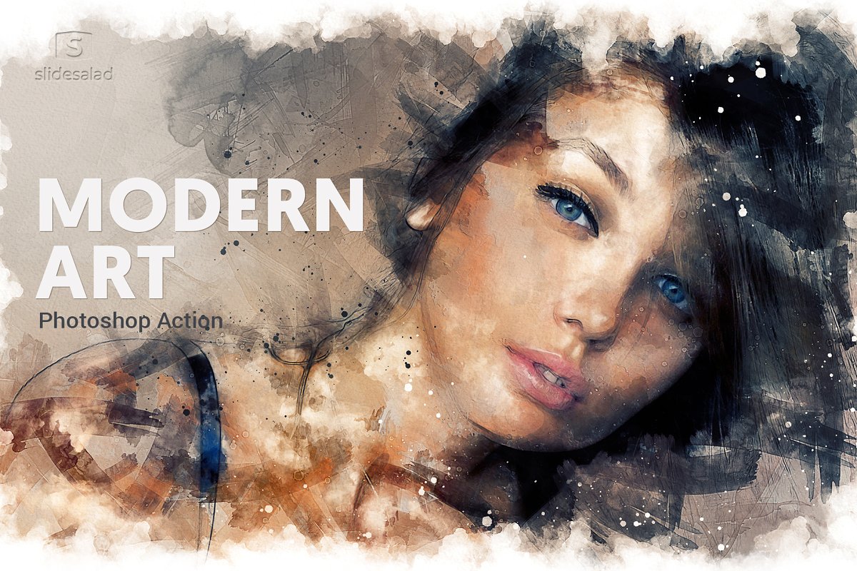 Cover image of Modern Art Photoshop Action.