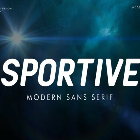 Sportive Modern Font cover image.