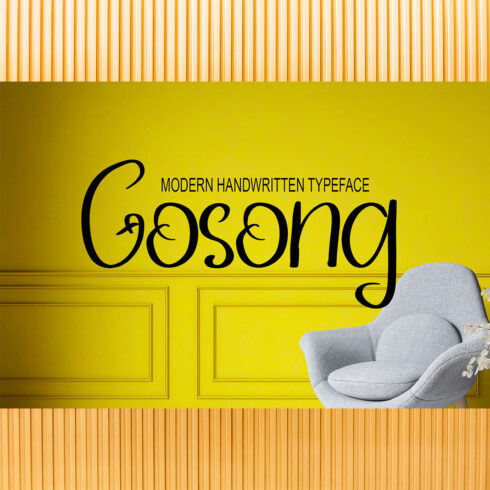 Gorgeous Gosong font cover.