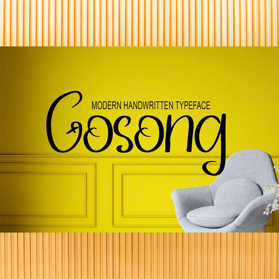 Gorgeous Gosong font cover.