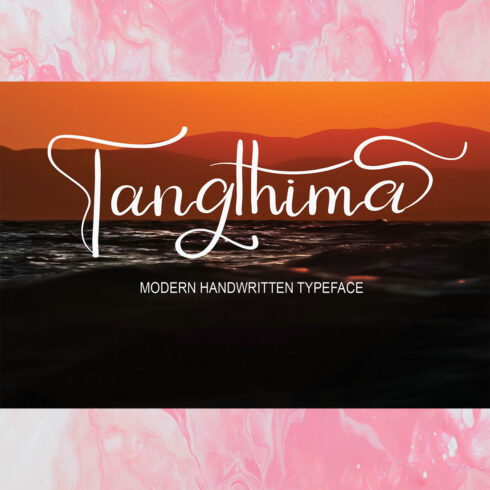 Font Script Signature Tangthima Design cover image.