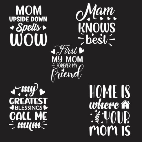 A pack of amazing images for prints on the theme of mom