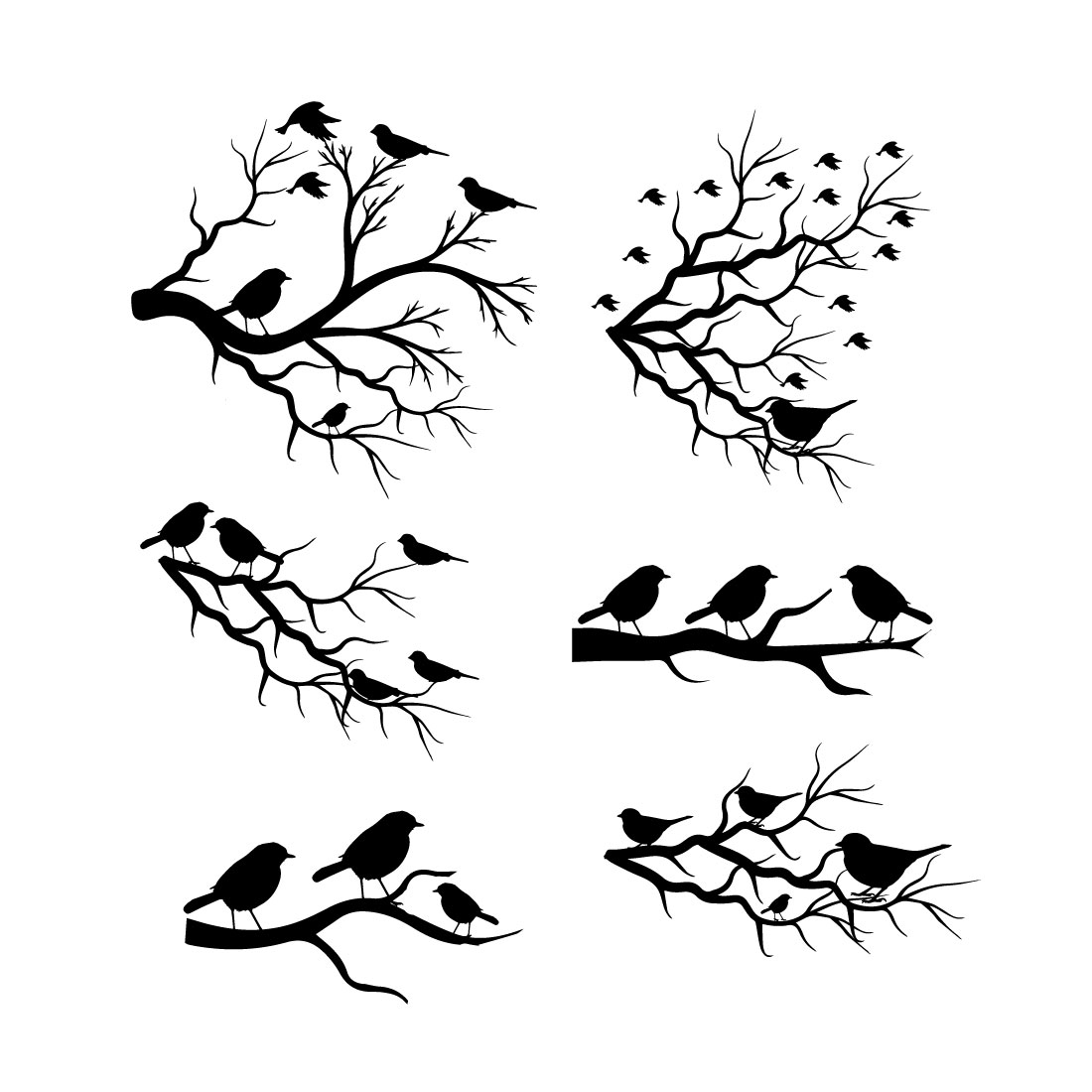 Bird Branch SVG Bundle main cover.