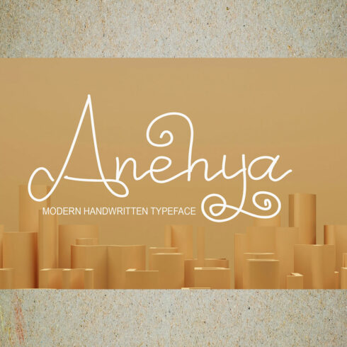 Anehya Script Signature Font image cover.