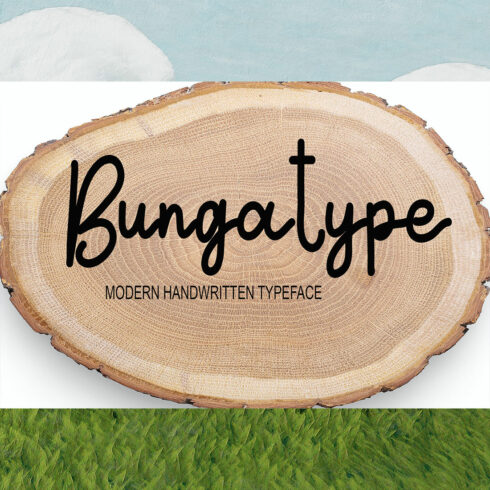 Cover of the adorable Bunga Type font.