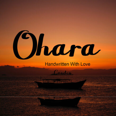 Ohara Handwritten Sans Serif Font image cover.