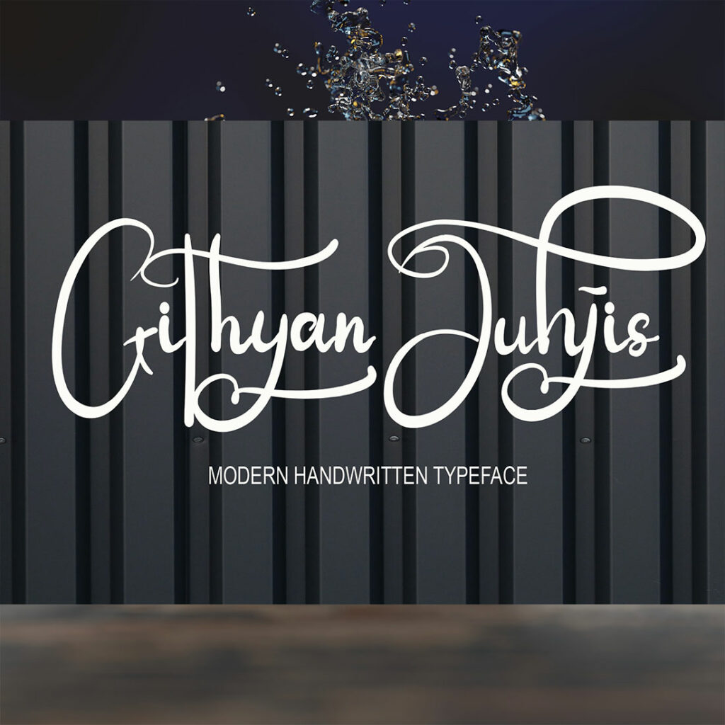 Githyan Juhjis Signature Font - only$10 - MasterBundles