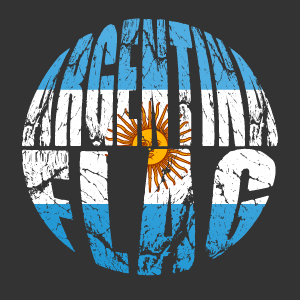 Argentina Flag Design Vector Template Bundle preview image.