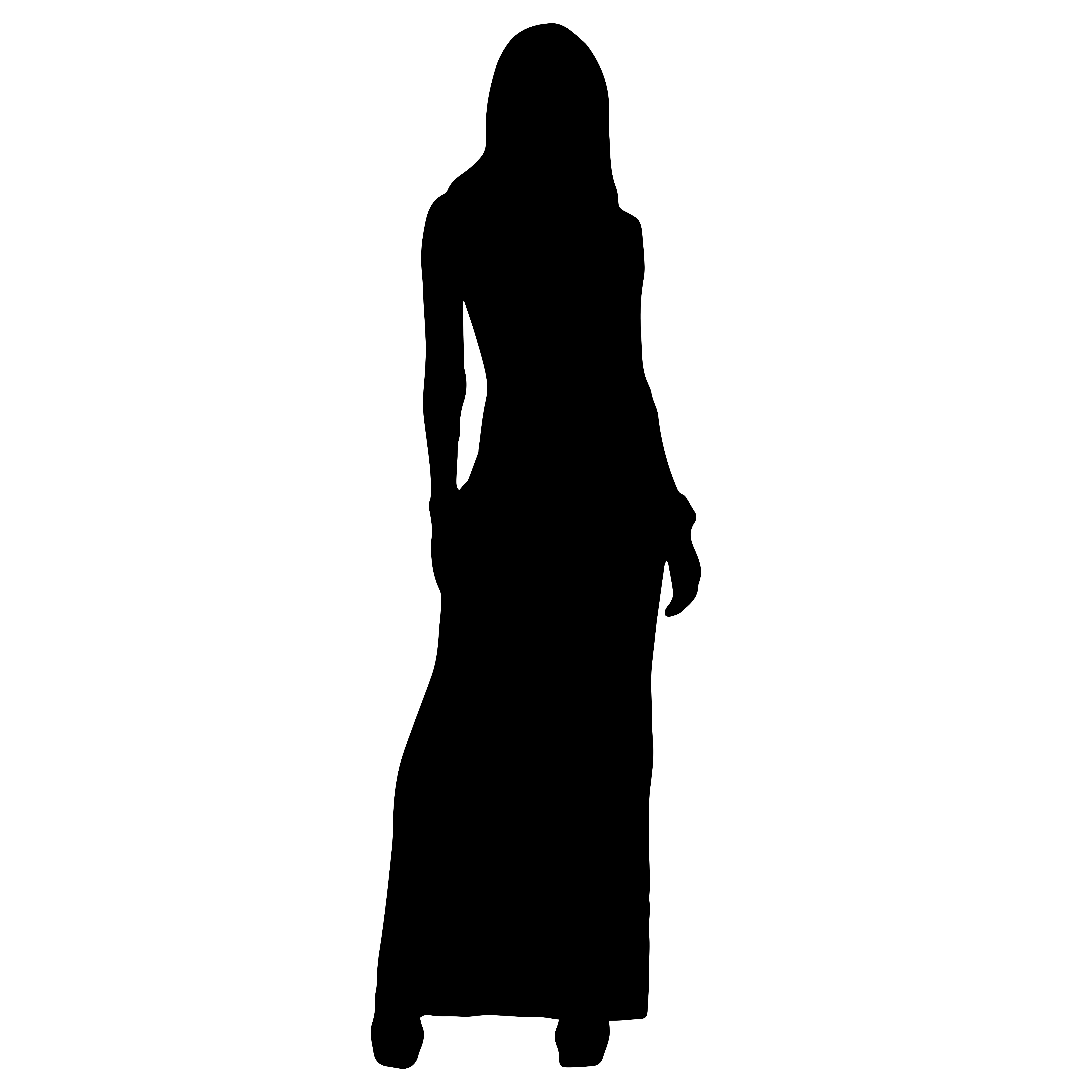 Amazing image of woman silhouette.