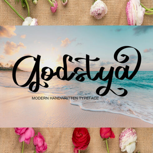 Godstya Signature Font image cover.