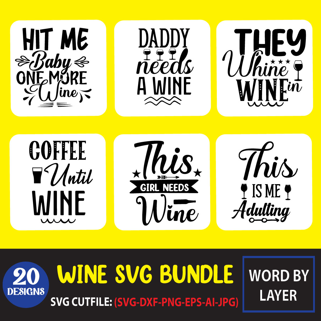 A set of amazing images for prints on the theme of wine
