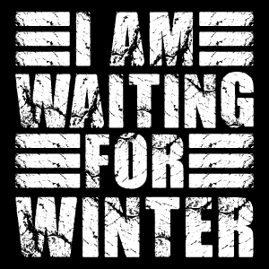 Waiting for Winter T-shirt Typography Design Bundle preview image.