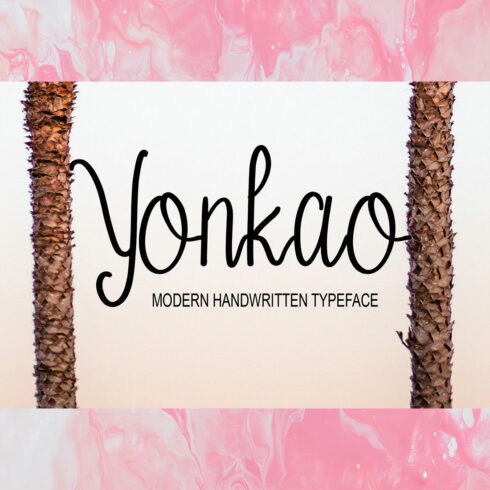 Yonkao Font Script Signature Design cover image.