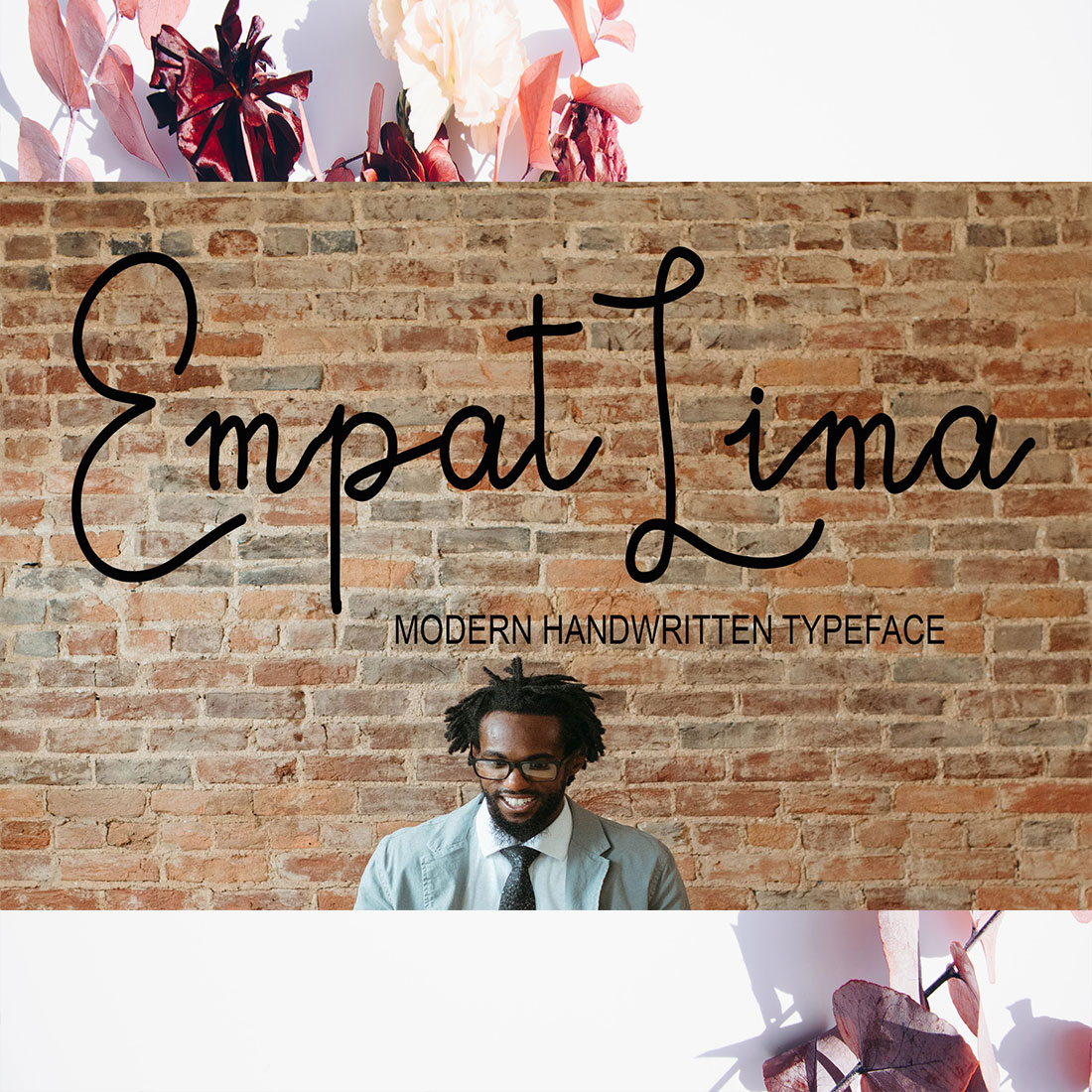 Cover of the adorable Empat Lima font.