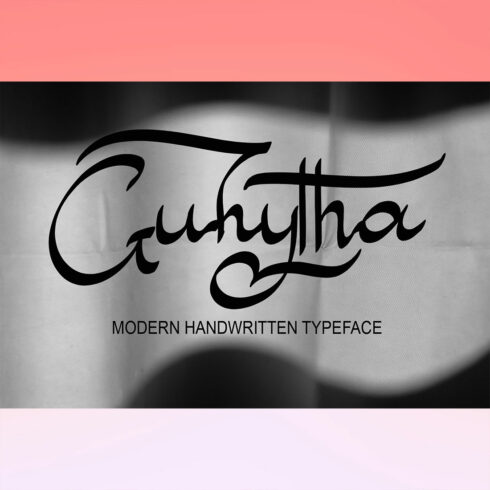 Guhytha Signature Font preview.