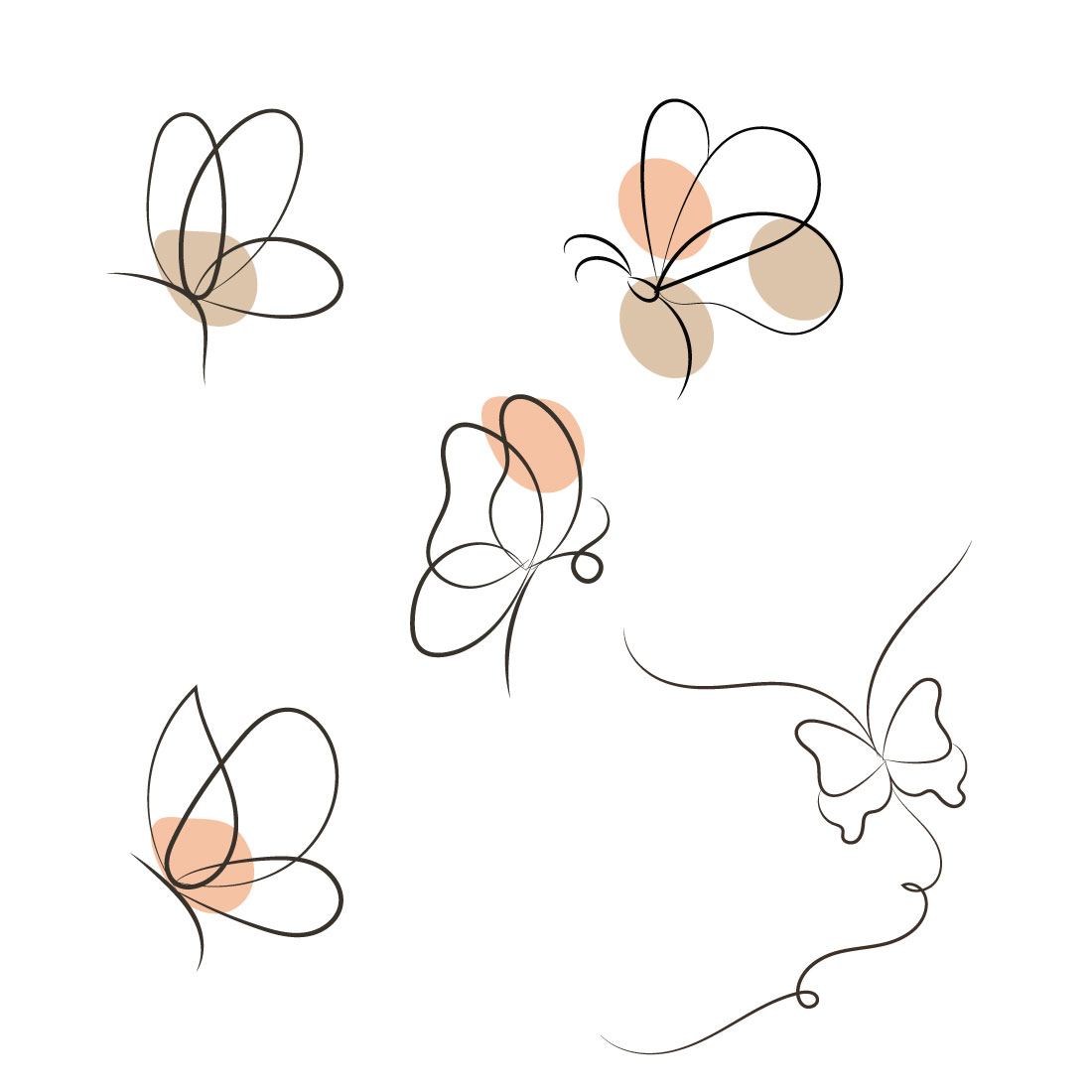 how to draw a butterfly flying