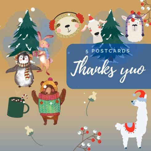 Postcards Thanks You Design cover image.
