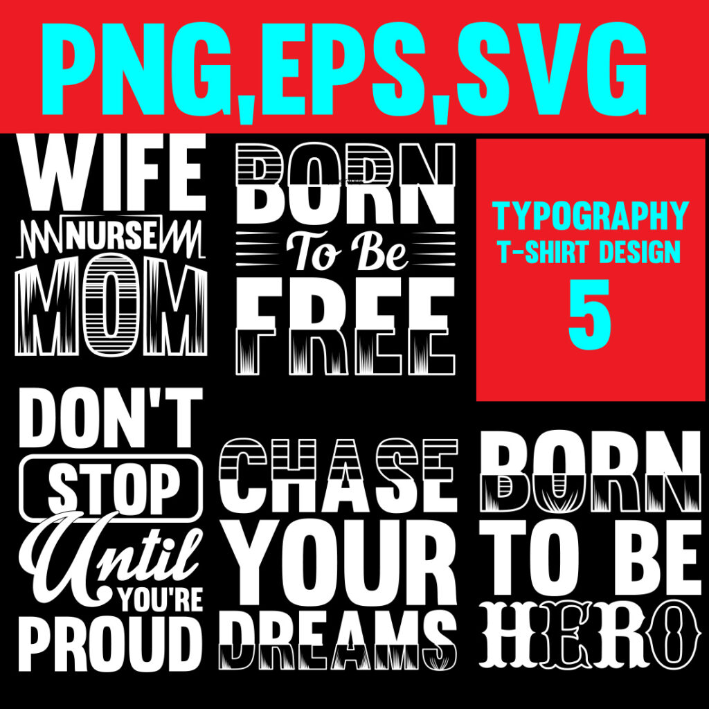 Typography T Shirt Design - MasterBundles