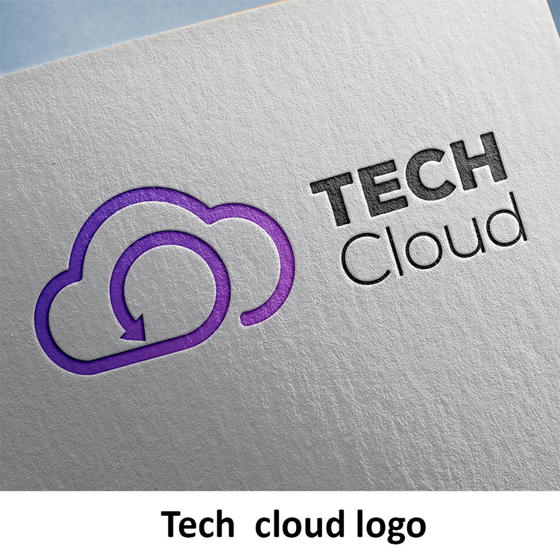 Tech Cloud Logo Template preview.