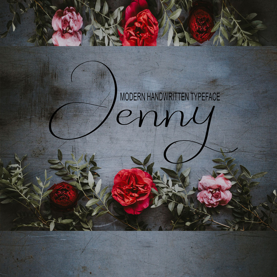 Cover of adorable Jenny font.
