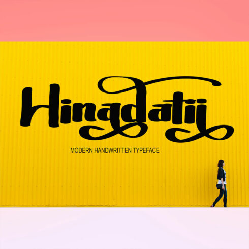 Hinadati Script Font image cover.